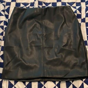 Hollister faux leather skirt